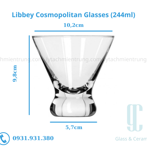 Ly thủy tinh Libbey Cosmopolitan (244ml)